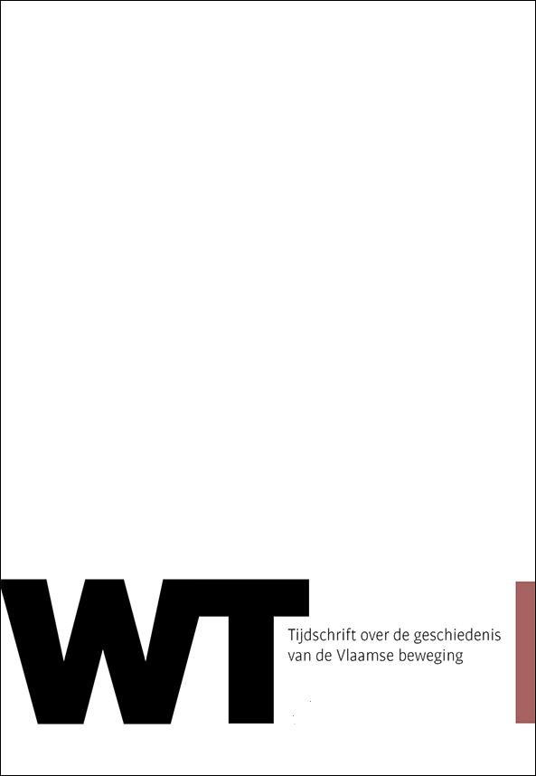 WT. Tijdschrift over de geschiedenis van de Vlaamse beweging