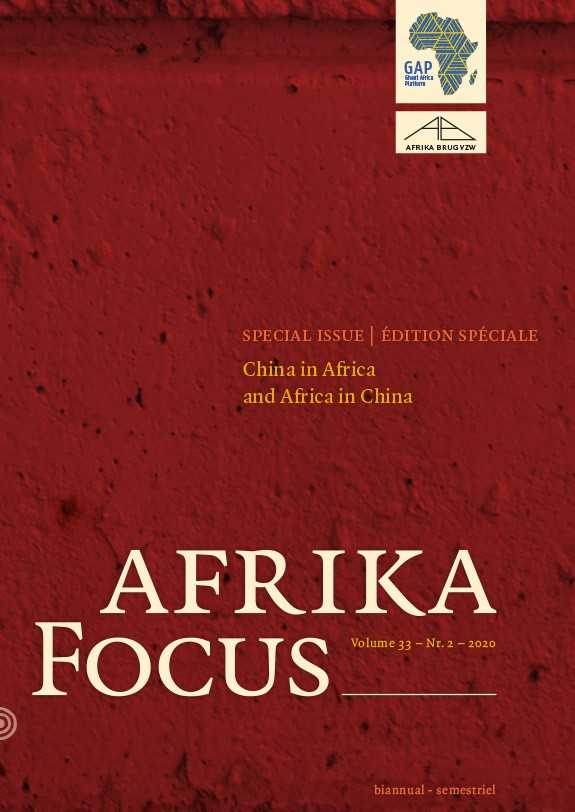 Volume 33 • Issue 2 • 2020 • China in Africa and Africa in China
