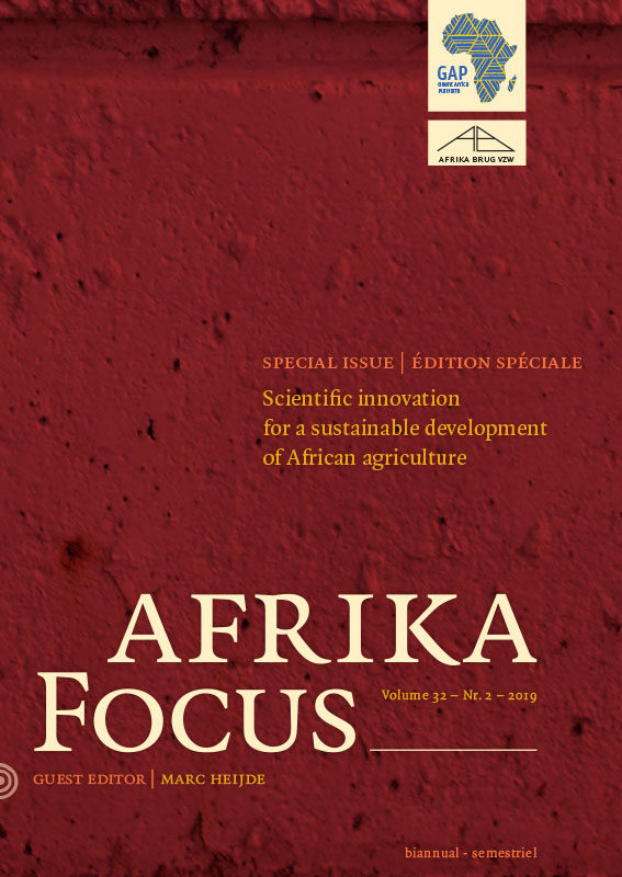 Volume 32 • Nummer 2 • 2019 • Scientific Innovation for a Sustainable Development of African Agriculture