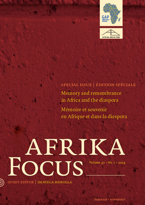 Volume 32 • Nummer 1 • 2019 • Memory and remembrance in Africa and the Diaspora