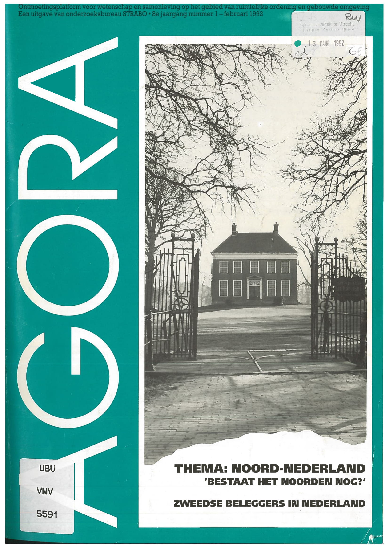 Volume 8 • Issue 1 • 1992 • Noord-Nederland