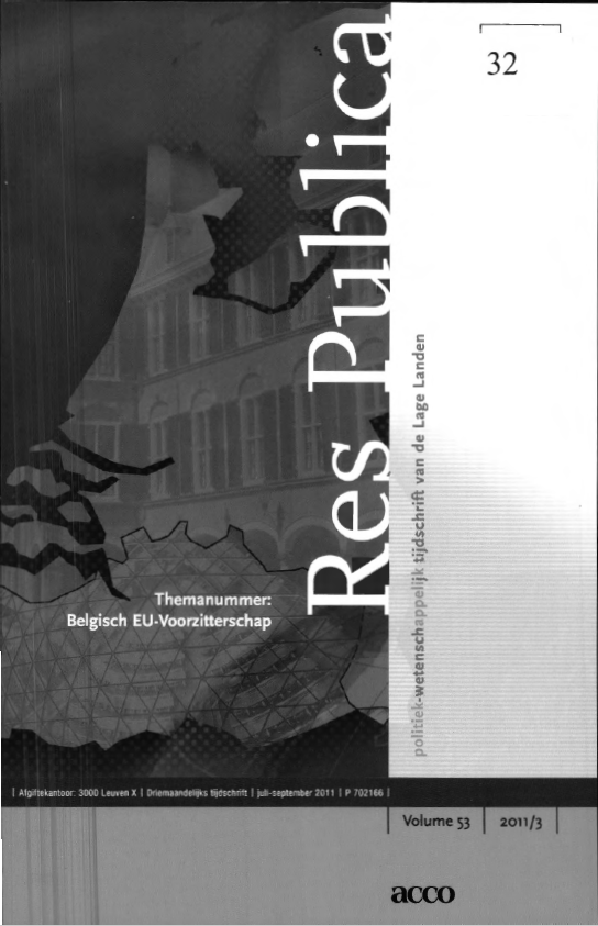 Volume 53 • Issue 3 • 2011 • Belgisch EU-voorzitterschap