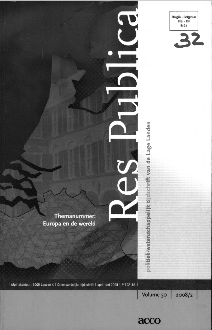 Volume 50 • Issue 2 • 2008 • Europa en de wereld