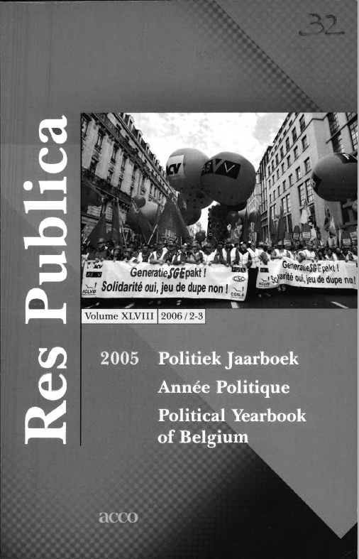 Volume 48 • Issue 2-3 • 2006 • Politiek jaarboek - Année politique - Political yearbook of Belgium 2005