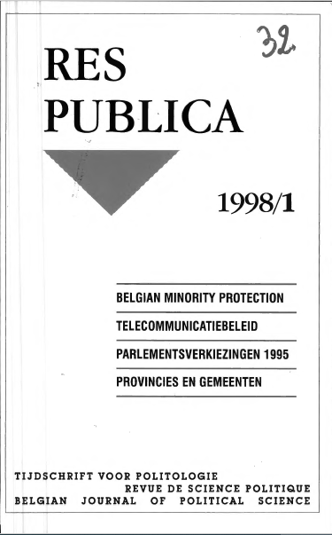 Volume 40 • Issue 2 • 1998 • België in de Europese Unie : mensen en middelen voor de beleidsvorming