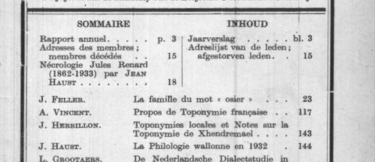De Spelling van de Plaatsnamen in het Belgiese Spoorboek
