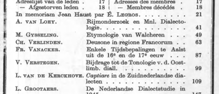 De Nederlandse Dialectstudie in 1945