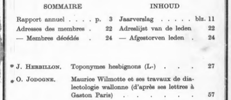 Maurice Wilmotte et ses travaux de dialectologie wallonne (d'après ses lettres à Gaston Paris)