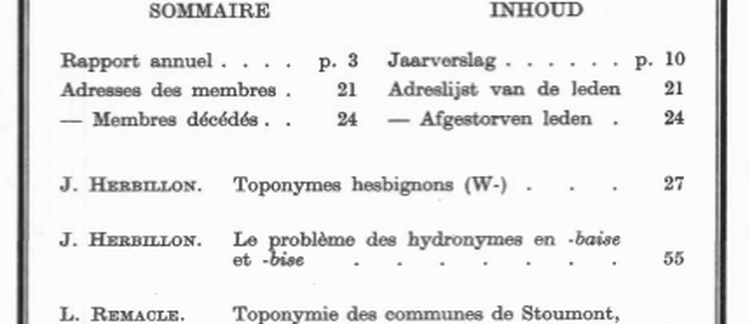 Toponymie des communes de Stoumont, Rahier et Francorchamps