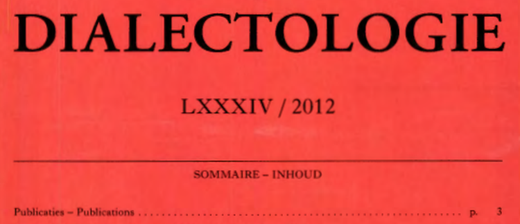 Vers un Dictionnaire Toponymique de la Province de Liège